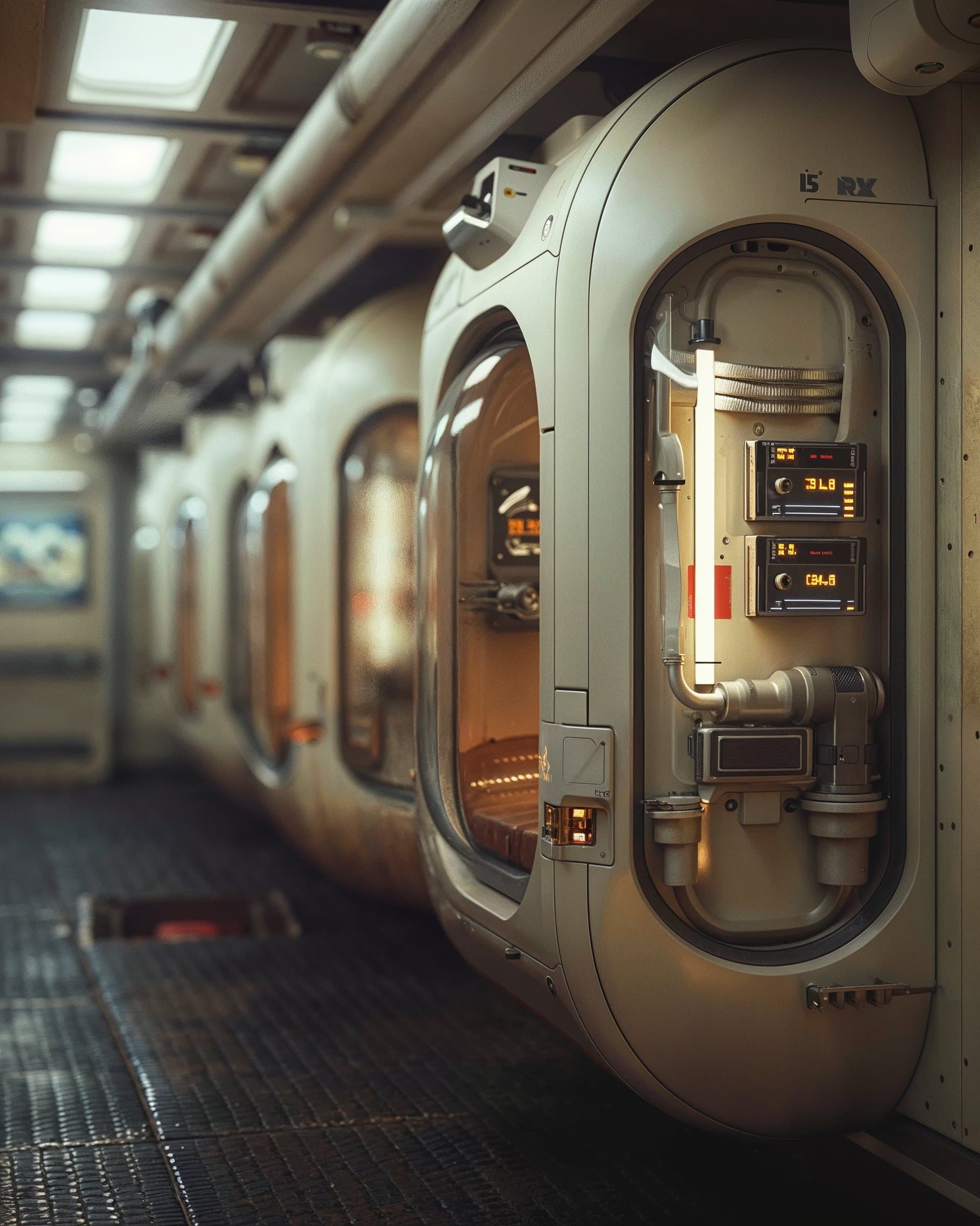 Sci-fi corridor — space station